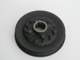 Шкив коленвала 4D56 -1994/D4BA, D4BF, D4BH -1997 Pajero/L200/Galloper/H-100/Grace (под 1 ремень генератора) - фото 1