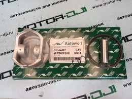 Поршни в сборе с кольцами 6G74 Mitsubishi Pajero 3.5 24V SOHC +0.5 (продажа комплектом) - фото 2