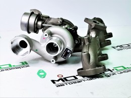 Турбина AXB Volkswagen Multivan T5, Transporter T5 1.9 TDi 105 л.с. 2003-09 - фото 1